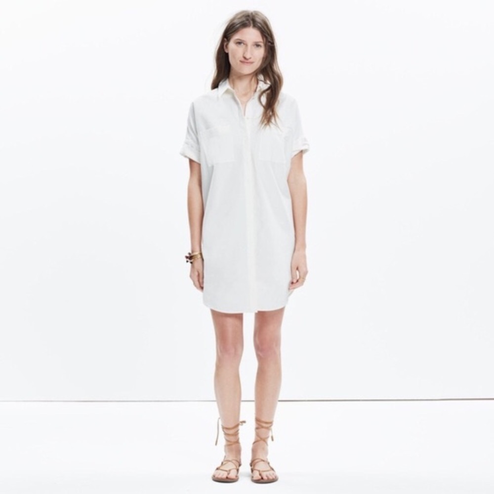 Madewell Courier White Shirtdress